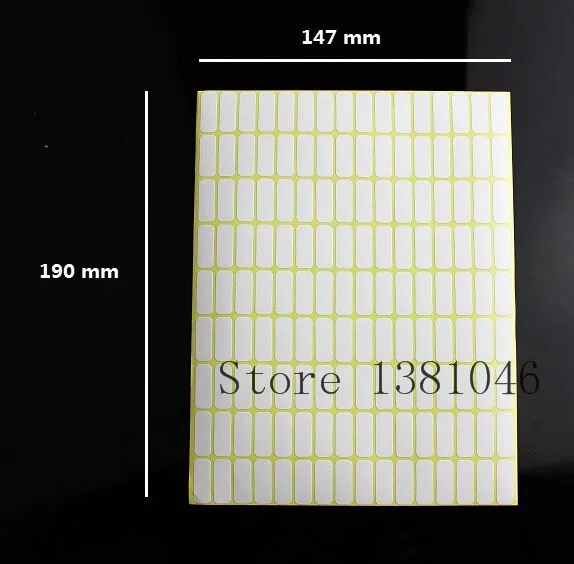 

10 sheets/Lot White Blank Sticker label Sealing Tag Index Coding 8*20mm/10*20mm/9*13mm/25*50mm You Pick