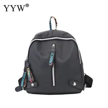

Nylon Concise Backpack 2018 Small Ladies Hand Bags Shoulder Mini Simple Shopping Backpack Zipper Girl Schoolbag Mochila Mujer