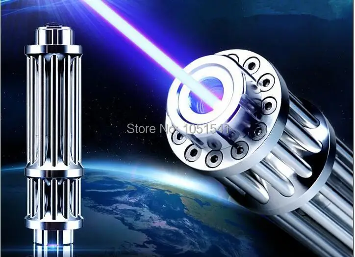 

Super Powerful 500W 500000m 450nm Mw Blue laser pointer Flashlight Burning match/balloon/dry wood/cigarettes Lazer Torch Hunting