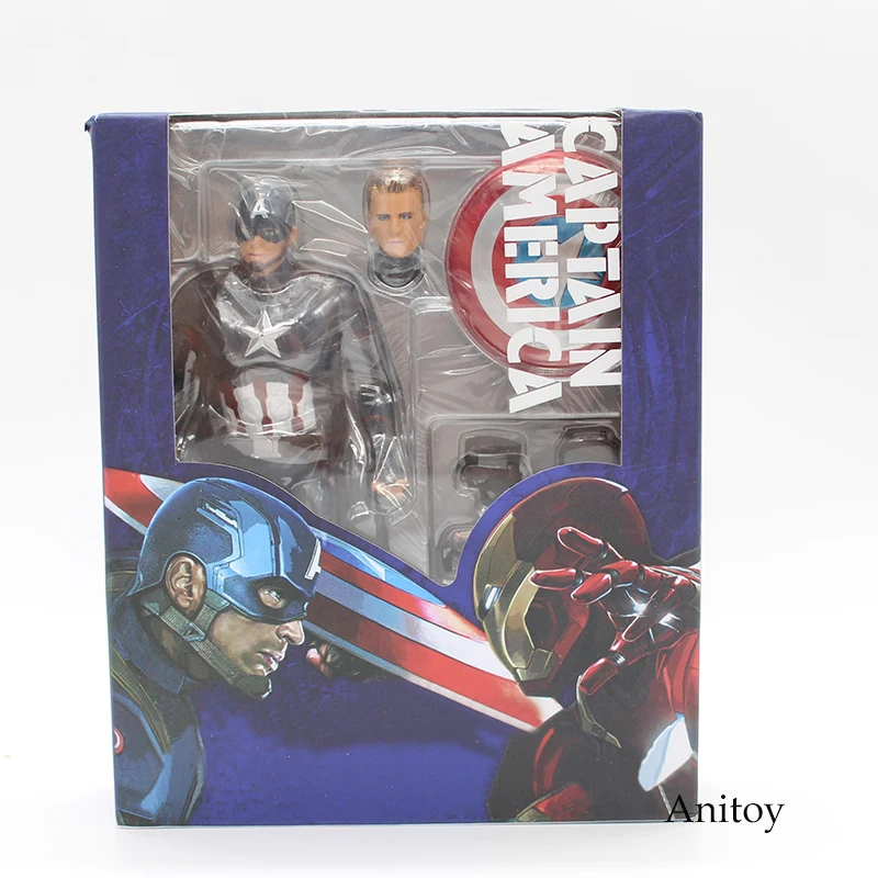

SHF Figuarts SHFiguarts Captain America PVC Action Figure Collectible Model Toy 15.5cm KT3909