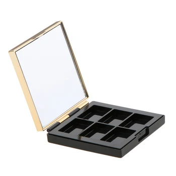 

ABS Empty Palette Box DIY Eyeshadow Powder Blush Makeup Case With Mirror No Pans Needs Makeup Tool Kits