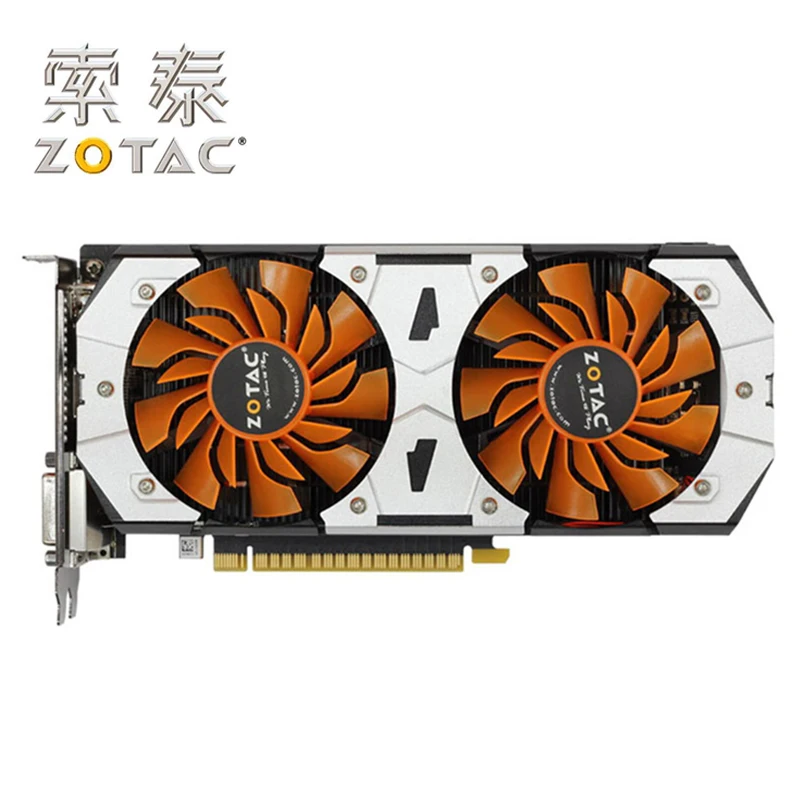 Оригинальная видеокарта ZOTAC, GTX750Ti-2GD5, разрушитель, GPU GTX 750 Ti, 2 Гб, GM107, 128 бит, GDDR5, видеокарта, GTX750Ti, 2GD5