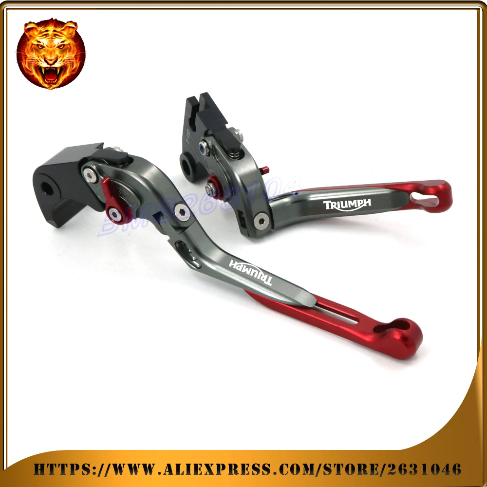 Motorcycle Adjustable Folding Extendable Brake Clutch Lever For TRIUMPH