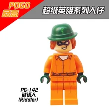 100 шт. PG142 одежда «Супергерои» Marvel bataman Робин загадки Брюс Уэйн два лица кайт человек пугало строительные блоки игрушки детские игрушки