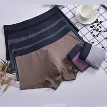 Boxer de lujo para hombre, Boxer de algodón de seda Modal ultrafino, Bóxer liso transpirable para hombre, ropa interior lisa Vintage para hombre, 2 unids/lote