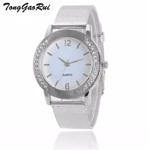 Hot Sale Watch Women font b 2017 b font Lady Girl Diamond Analog Leather Strap Quartz