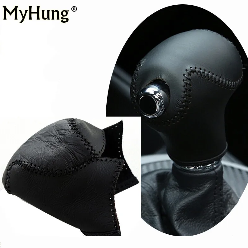 

For Kia Sportage R Genuine Leather Gear Shift Knob Protective Sleeve Customized Gear Set Cover AT Auto Accessories Car Styling