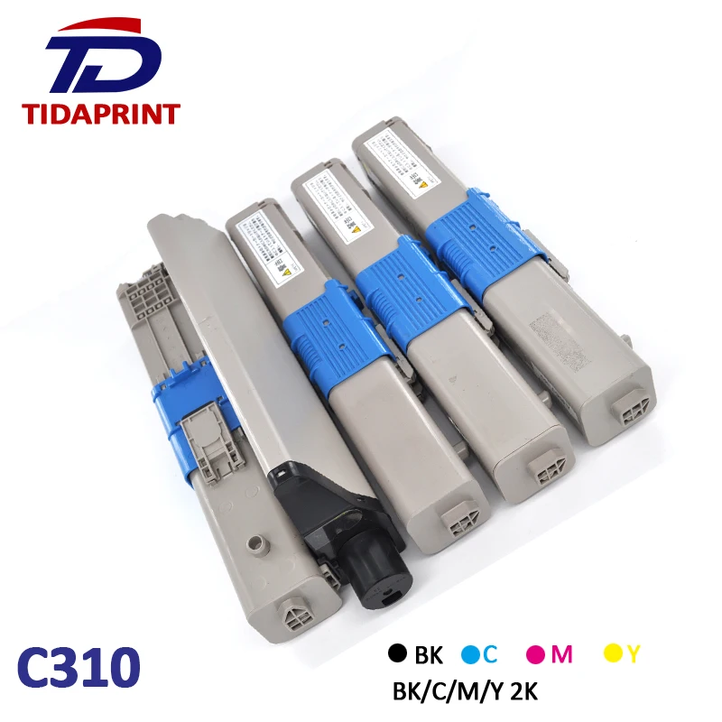 

TIDAPRINT Recycled Toner cartridge OKI C310 44469818 444697555/56/57 for Okidata C330/C310/C510/C530/C331/C531