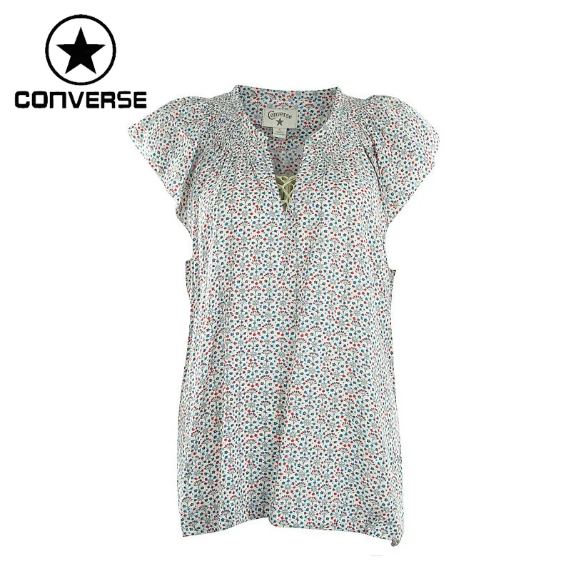 Оригинальные женские футболки Converse, спортивная одежда с короткими рукавами