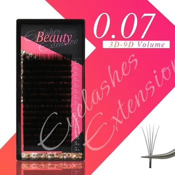 

Klacuva 16Rows 0.07 Individual Eyelashes Mink Eyelashes Extension Russian Volume lash Extensions mega volume eylashes hybridlash