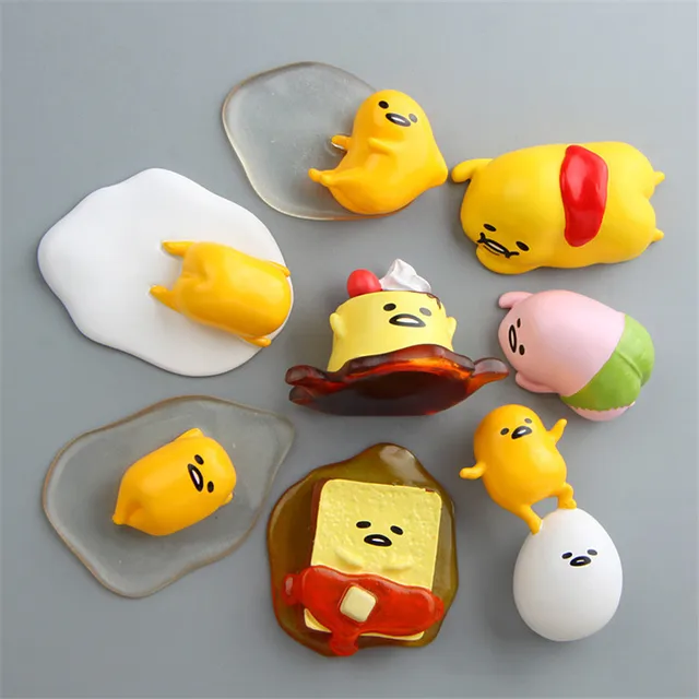 new cute cartoon gudetama fridge magnets 3d resin magnetic stickers