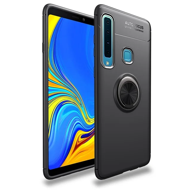 Силиконовый чехол для samsung Galaxy S10 плюс S10E A6 A7 A9 J4 J6 J8 J2 крышка сердечника на M10 M20 A10 A20 A30 A40 A50 A70 Fundas - Цвет: Black