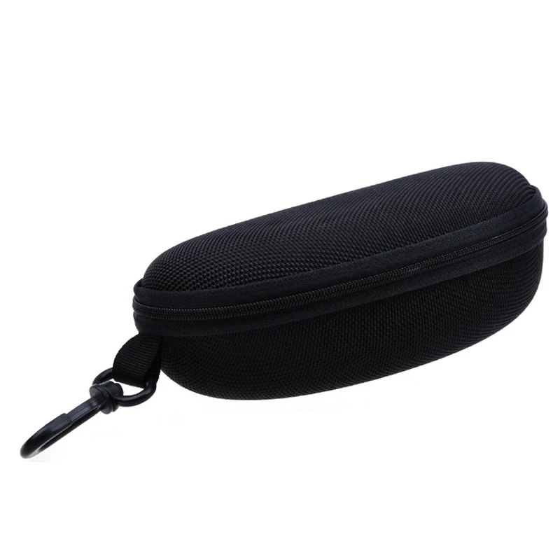

2018 upgrade version of the black sunglasses box compression glasses box zipper box hook sunglasses box universal
