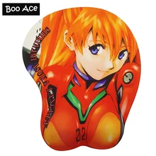 Коврик для мыши Eva Ayanami Rei, соблазнительный мягкий 3D коврик для мыши с большой грудью, новый Сексапильный коврик для мыши в стиле аниме, h2.8см/1,1...(China)