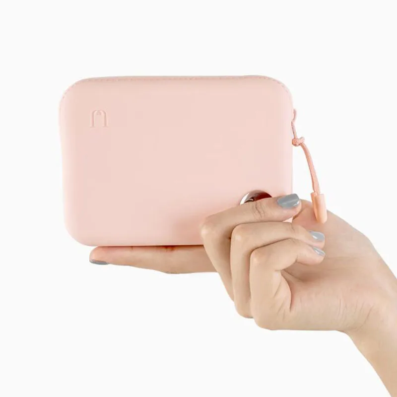  Xiaomi Mijia Silicone Portable Zippered Storage Pouch Bag Handbag Wallet Lightweight w/ Hand Strap - 32913563406