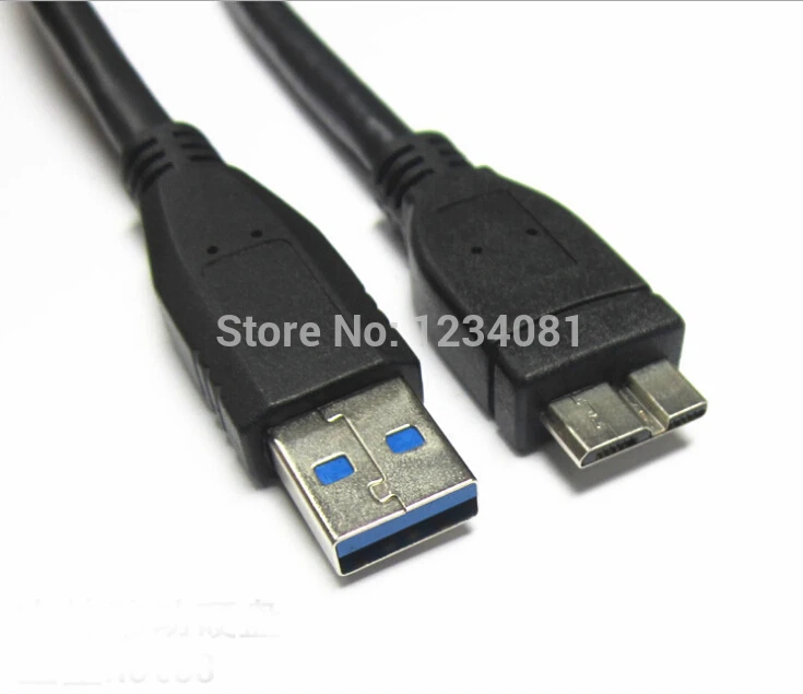 50 см длинный USB 3 0 Male A к Micro B кабель для передачи данных черный мобильный жесткий