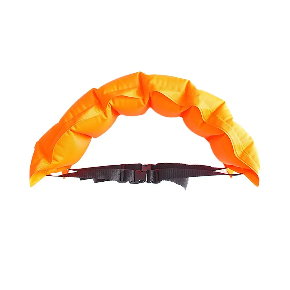 Надувной ремень для плавания ming плавающий ремень из композитного ПВХ для взрослых и детей безопасный плавательный ремень ming аксессуары для плавания тренировочный ремень - Цвет: Orange