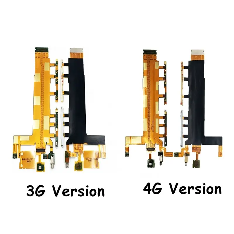 Кнопка включения/выключения питания гибкий кабель и переключатель громкости с Вибрационный микрофон для sony Xperia Z3 D6653 D6603 D6643 3g 4G