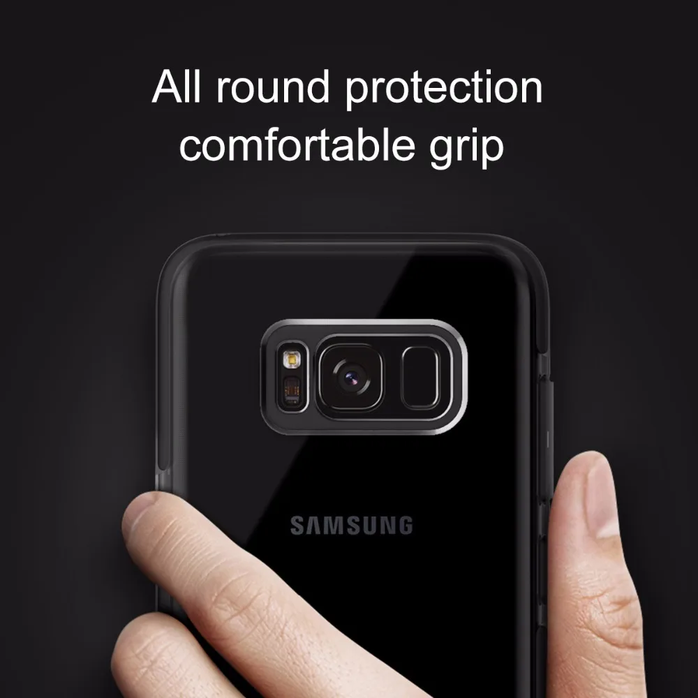 Противоударный чехол для samsung Galaxy S8/Plus ROCK Guard series из мягкого ТПУ+ высокоэластичный ТПЭ защита телефона от падения оболочка задняя крышка