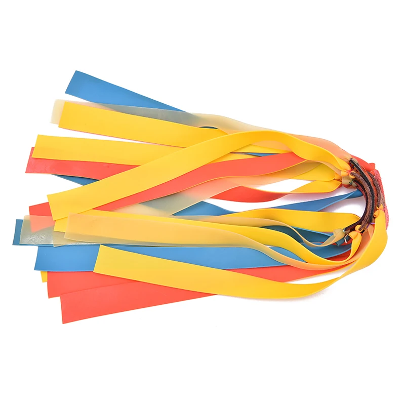 5Pcs/lot Flat Rubber Slingshots Band Natural Latex Catapult Flatband