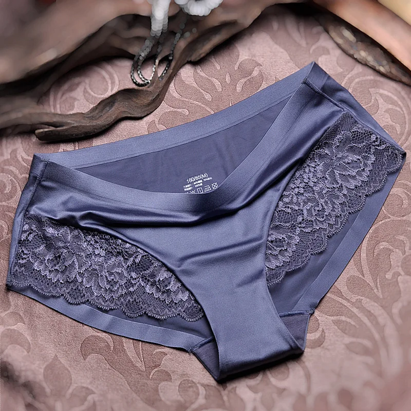 European Light Luxurious Lace Nothing Trace Underpants Low waisted