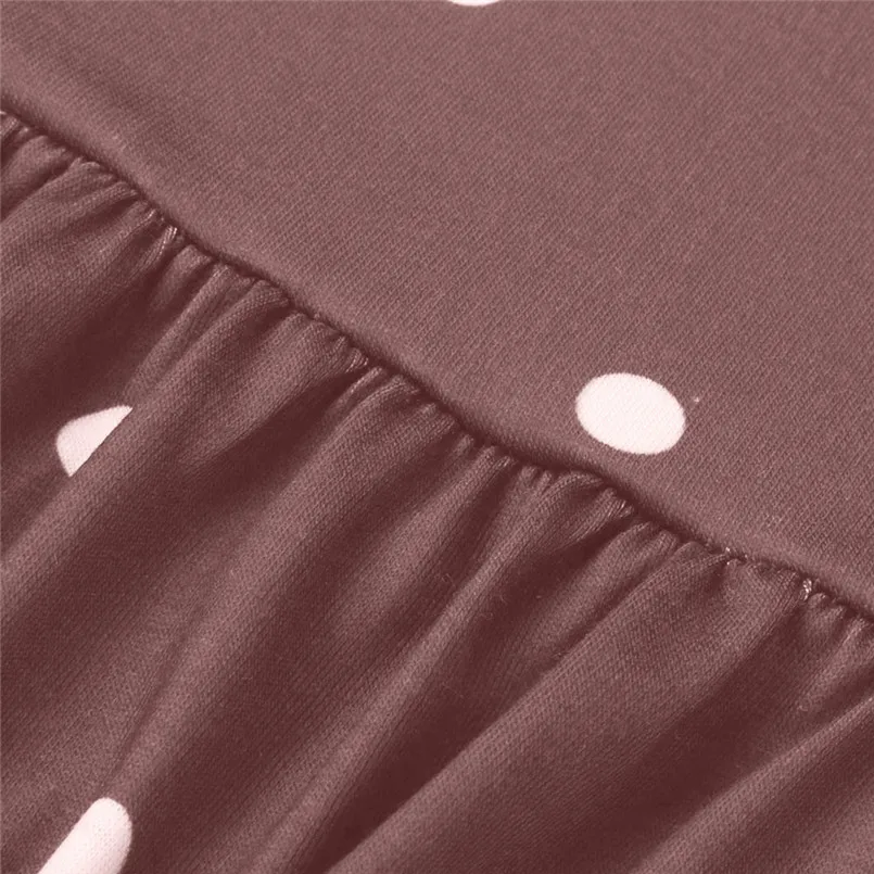  New Women Summer Fashion Pleated Polka Dot Pocket Loose Swing O-Neck Casual Midi Dress Elegant Lady Holiday Daily Dress #4R08 (25)