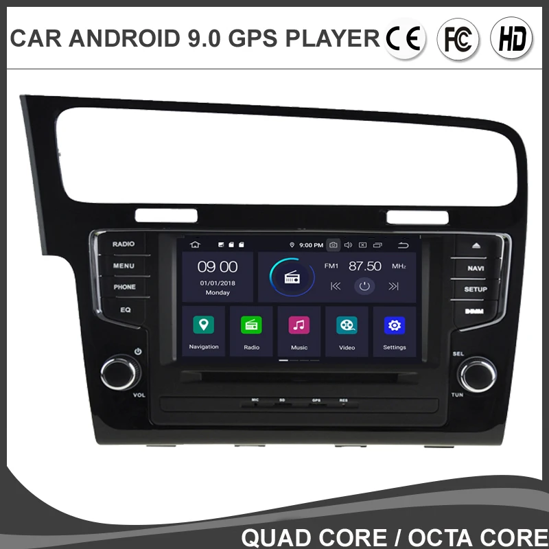 7''IPS Android 9.0 Octa Core Car DVD GPS Player For VOLKSWAGEN VW GOLF 7 MK7 Auto Radio SAT NAVI Navigation BT WIFI/4G CANBUS SD 7''IPS Android 9.0 Octa Core Car DVD GPS Player For VOLKSWAGEN VW GOLF 7 MK7 Auto Radio SAT NAVI Navigation BT WIFI/4G CANBUS SD