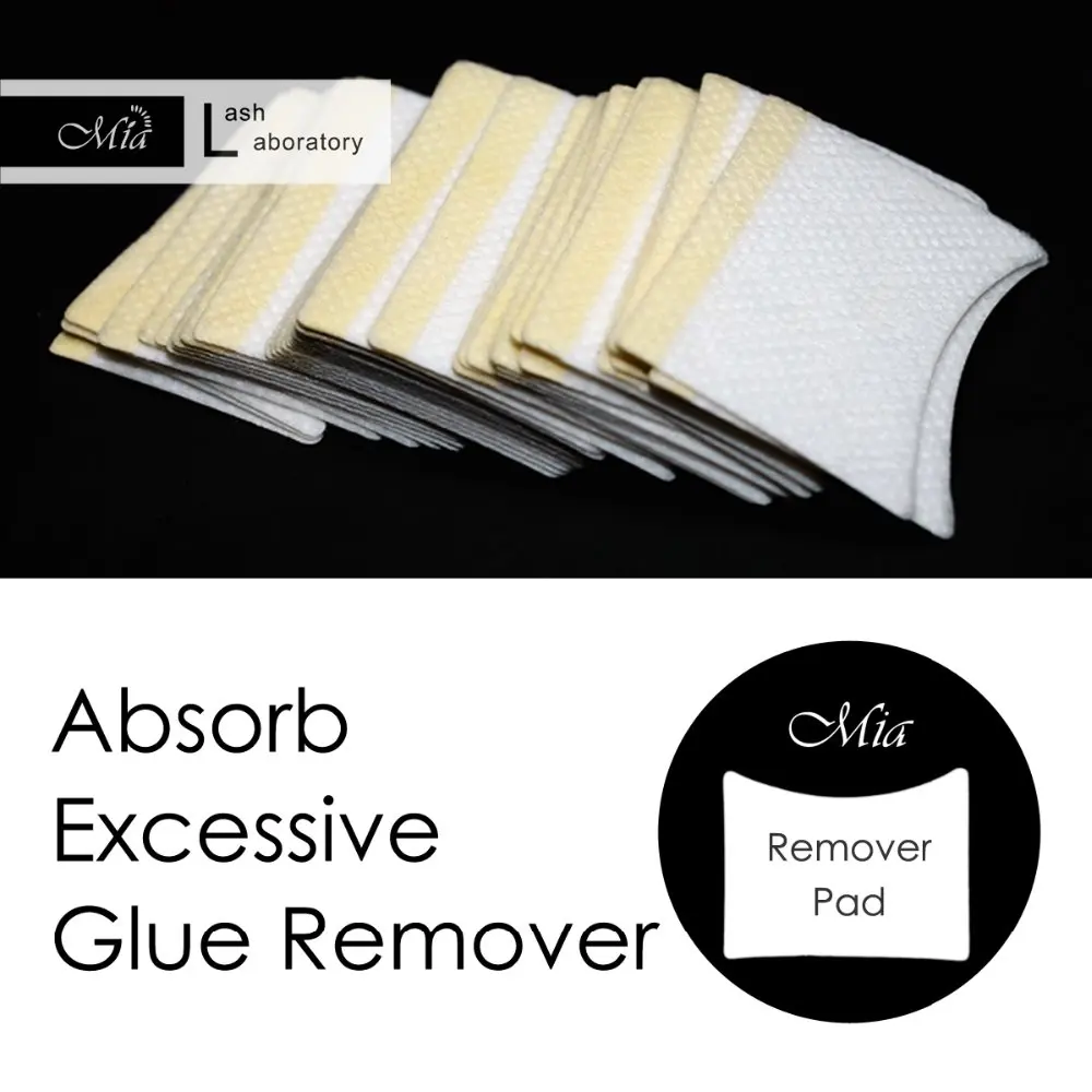 Removedor de Olho Extensão dos Cílios Remendo Remover Pad Olho Anti-alérgico 40 Pcs Mia Gel