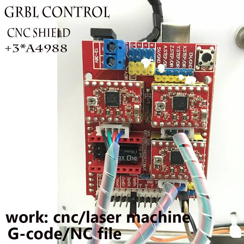 Плата управления ЧПУ Grbl PMW TTL arduino USB плата гравировальным станком с 3 осевое