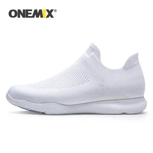 ONEMIX Женская Платформа Новая Прохладная Удобная Дышащая Вязаная Сетка Слипоны Комнатные Сандалии Женские Повседневные Носки Квартиры Обувь