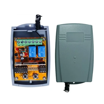 

Quevinal Universal YET40PC-V2.0 Wireless Receiver Rolling Code 12-24v DC 2CH for Garage Door