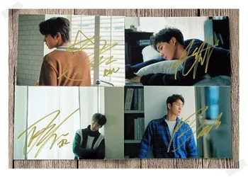 

signed NUEST W autographed photo HERE K-POP 6 inches 4 photos set freeshipping 102017