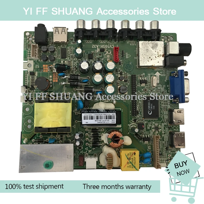 Тест для LEDTV-3206A материнская плата CV59SH-A32 рабочий экран TA315FHN1-U8100