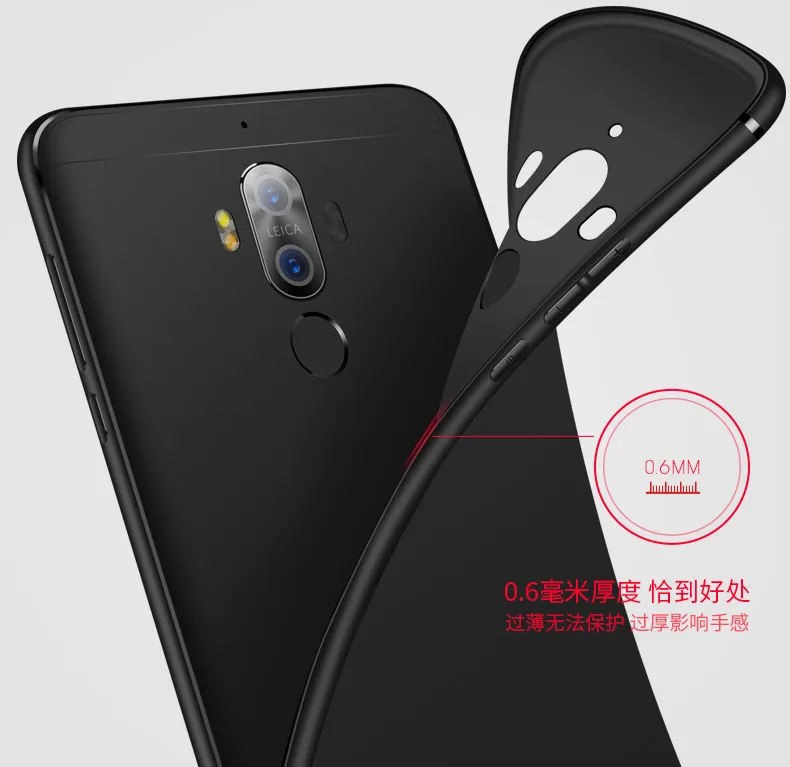 Ультра тонкий мягкий чехол для Huawei Mate 10 Pro mate10 матовая кожа Защитный 10pro полное