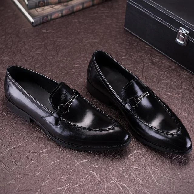 MYCOLEN/трендовая Мужская обувь из натуральной кожи; деловые удобные модельные туфли без застежки; Мужская Свадебная обувь; Sapato Masculino