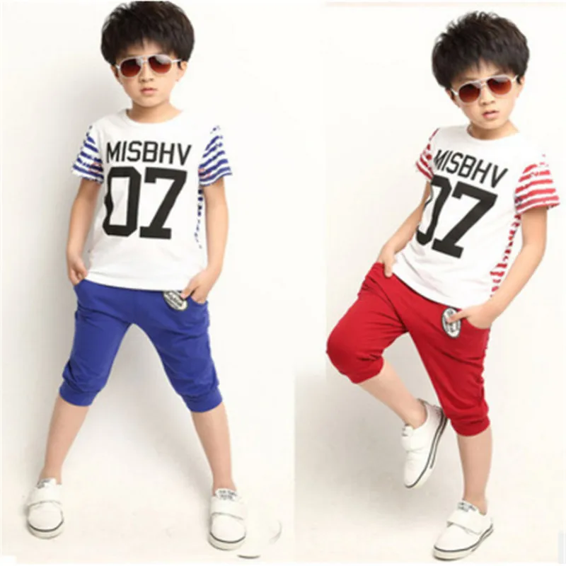 baby summer sport suite boy clothing sets for boys t shirts and shorts baby children clothing