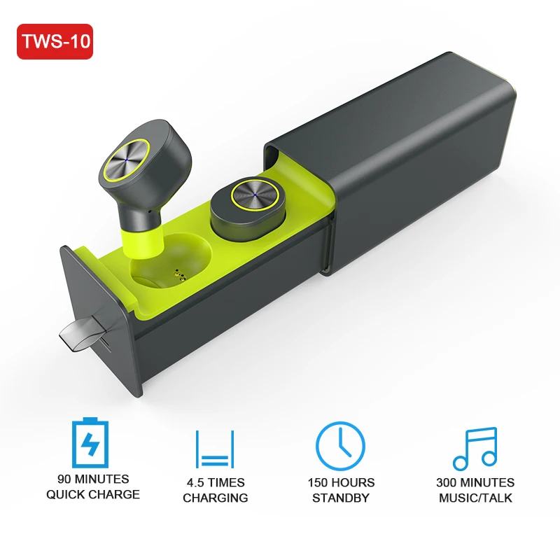 

Wireless Headphones True TWS Sport Bluetooth V4.2 Earbuds Best Cordless Earphones with Mic Smallest Stereo Sweatproof headset