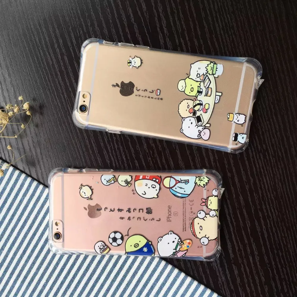 Mode 3d Lucu Kartun Jepang Penutup Tpu Lembut Case Untuk Iphone 7 7