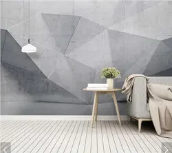 Пользовательские 3D papel де parede, абстрактные линии геометрический фрески для гостиной спальня диван фон стены украшения дома обои