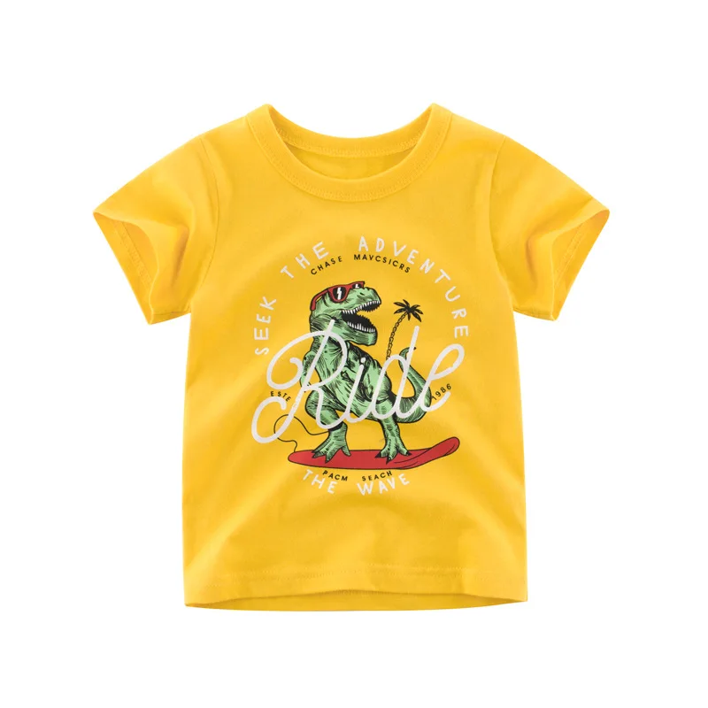 

Hot Selling Newest 2019 Children's Wear Summer New Boy T-girl Dinosaur Children's Short-sleeved T-shirt Boy Baby Clothes