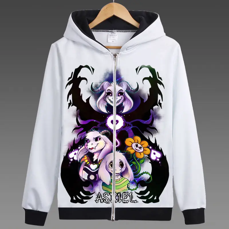 Japan-HOT-Game-Undertale-Coat-Unisex-Skeleton-Zipper-Hoodies-Anime-Cosplay