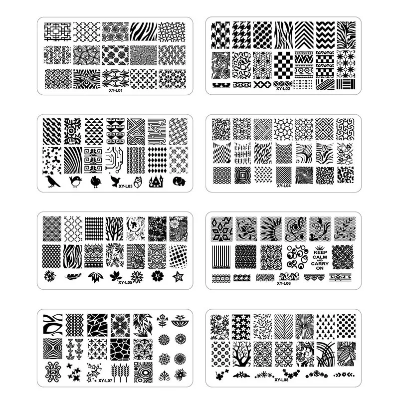16 шт./лот Konad Design Stamp Image Nail Art штамповочная пластина DIY Plate шаблон|plate speaker|plate earringplate