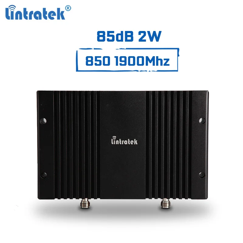 

Lintratek Powerful Signal Booster 850Mhz 1900Mhz Repeater 2G 3G B3 B5 Repeater 85dB 2W 33dBm Mobile Signal Amplifier PCS CDMA