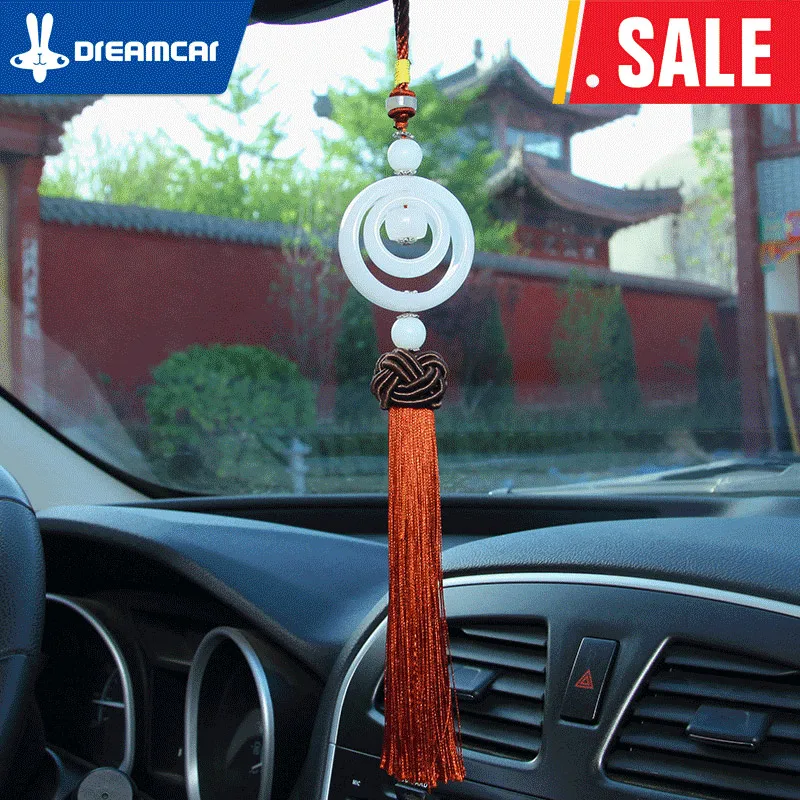 DREAM CAR car accessories interior decoration jade mirror Chinese lucky
