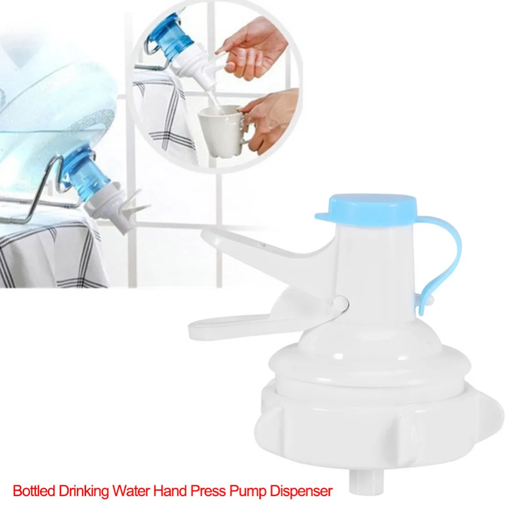

Manual Operated Drink Water Bottle Dispenser Pump Safe and Easy to Use with Dustproof Cap Bottle Jug Pump