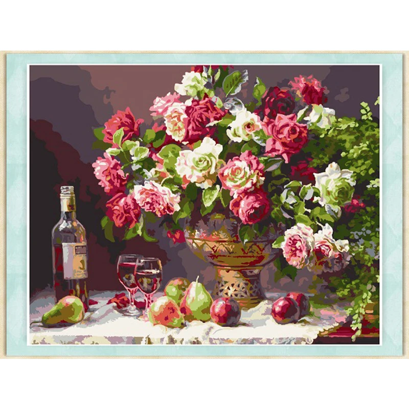 painting by numbers Frameless hand painted modular picture diy digital