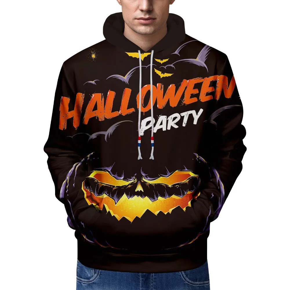 Halloween Christmas Men's Unisex 3D Print Pullover Hoodies