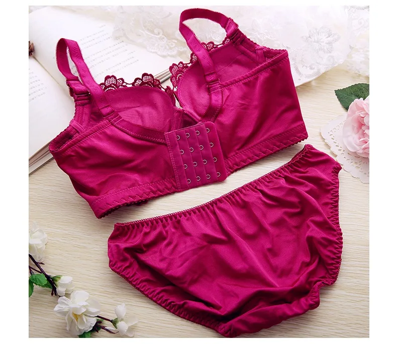 Push Up Bra Set Sexy Lingerie Underwear Women Panties And Bralette Underclothes Female Underwear  Embroidery Cotton Bralet Set cheap underwear sets