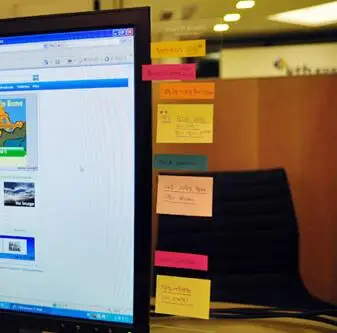 

Useful Computer Display Memo Pads , Transparent Sticky Message board for Memo Notes , Put your sticky notes on it!