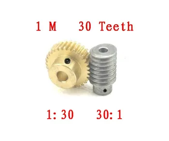 

1M-30T reduction ratio:1:30 copper worm gear hole:10(8)mm rod hole:5(6)mm/Meat Grinder Parts etc.